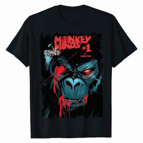 Monkey Minds Black T-Shirt